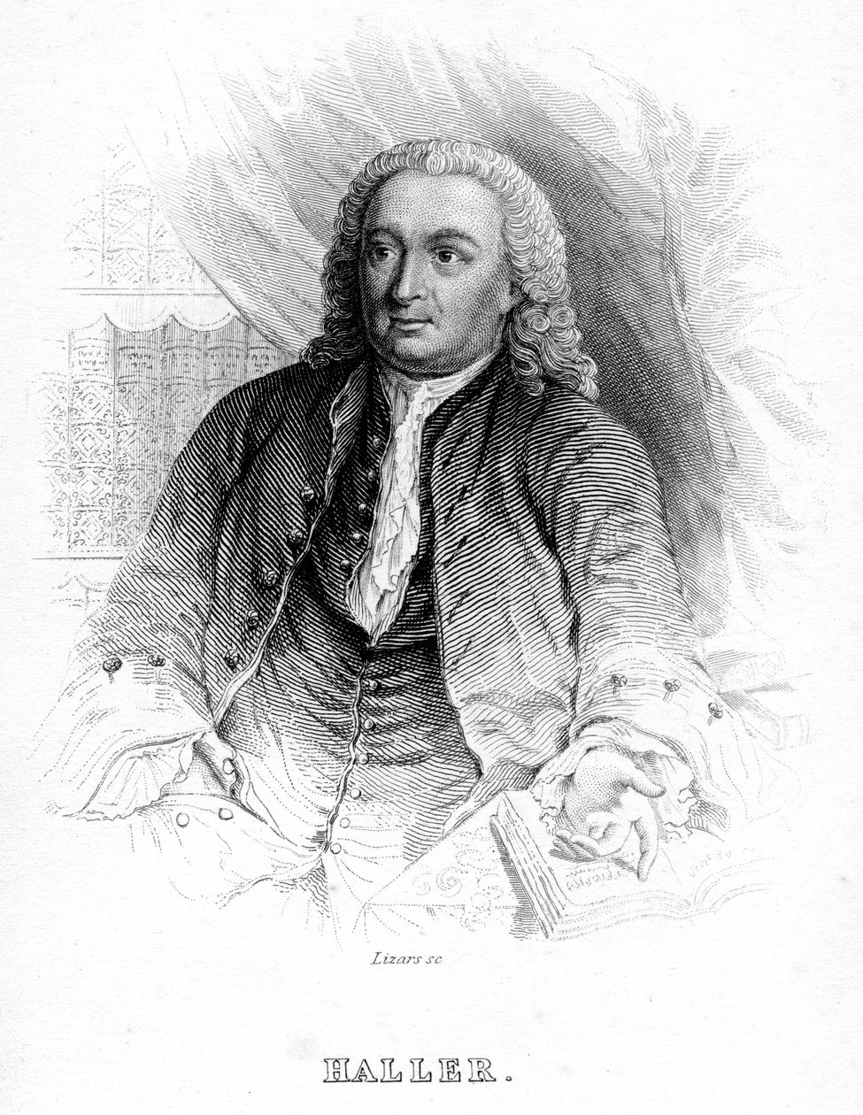Albrecht von Haller，18世纪瑞士医师和科学家，c1840 作者 不明