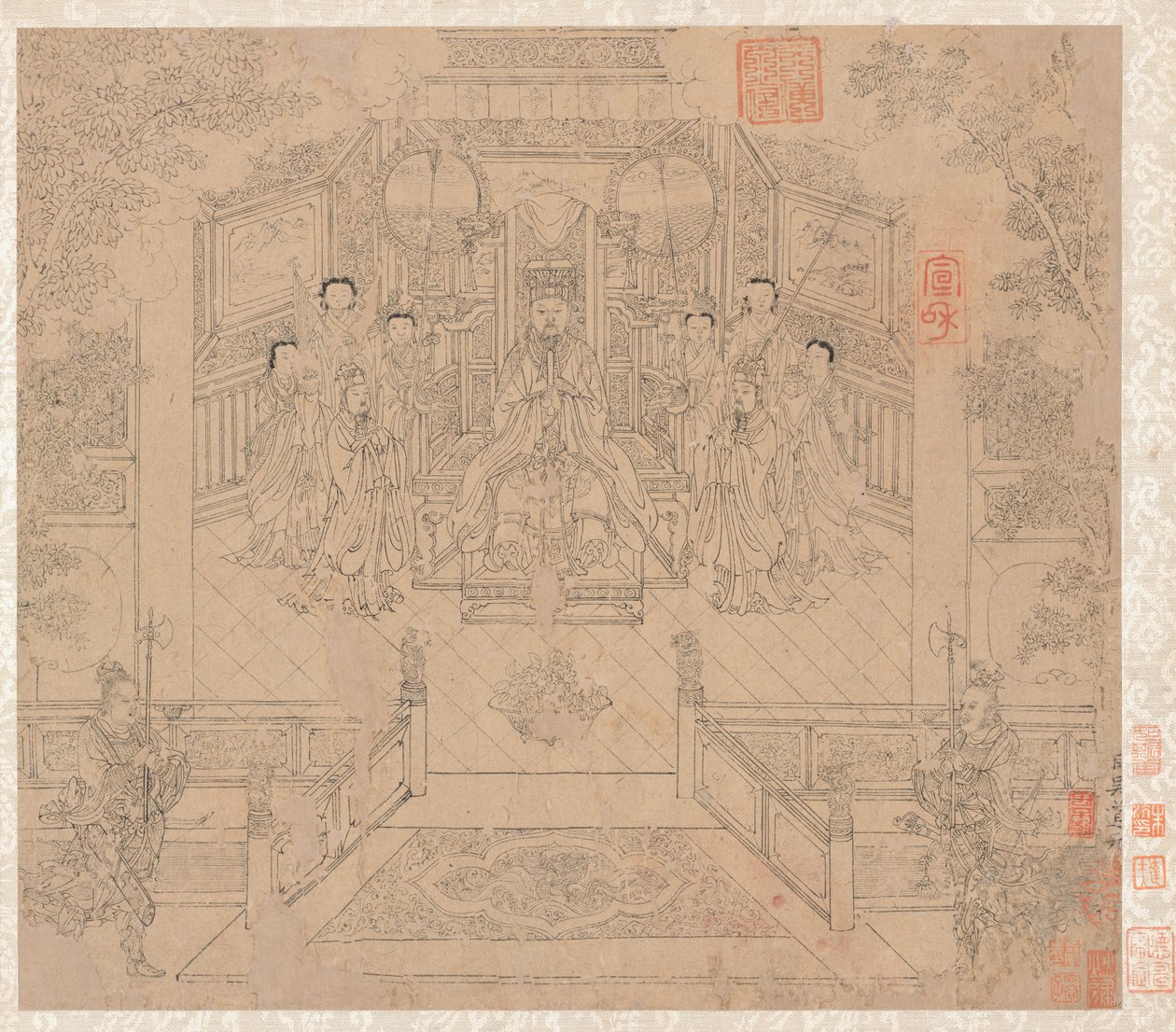 道教和佛教主题专辑，1200年代。 作者 不明