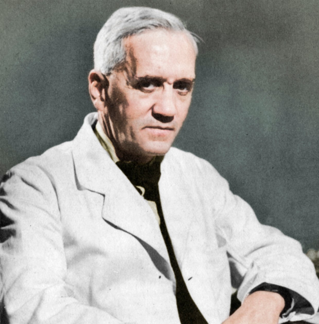 亚历山大·弗莱明（Alexander Fleming），苏格兰细菌学家，1930年代 作者 不明
