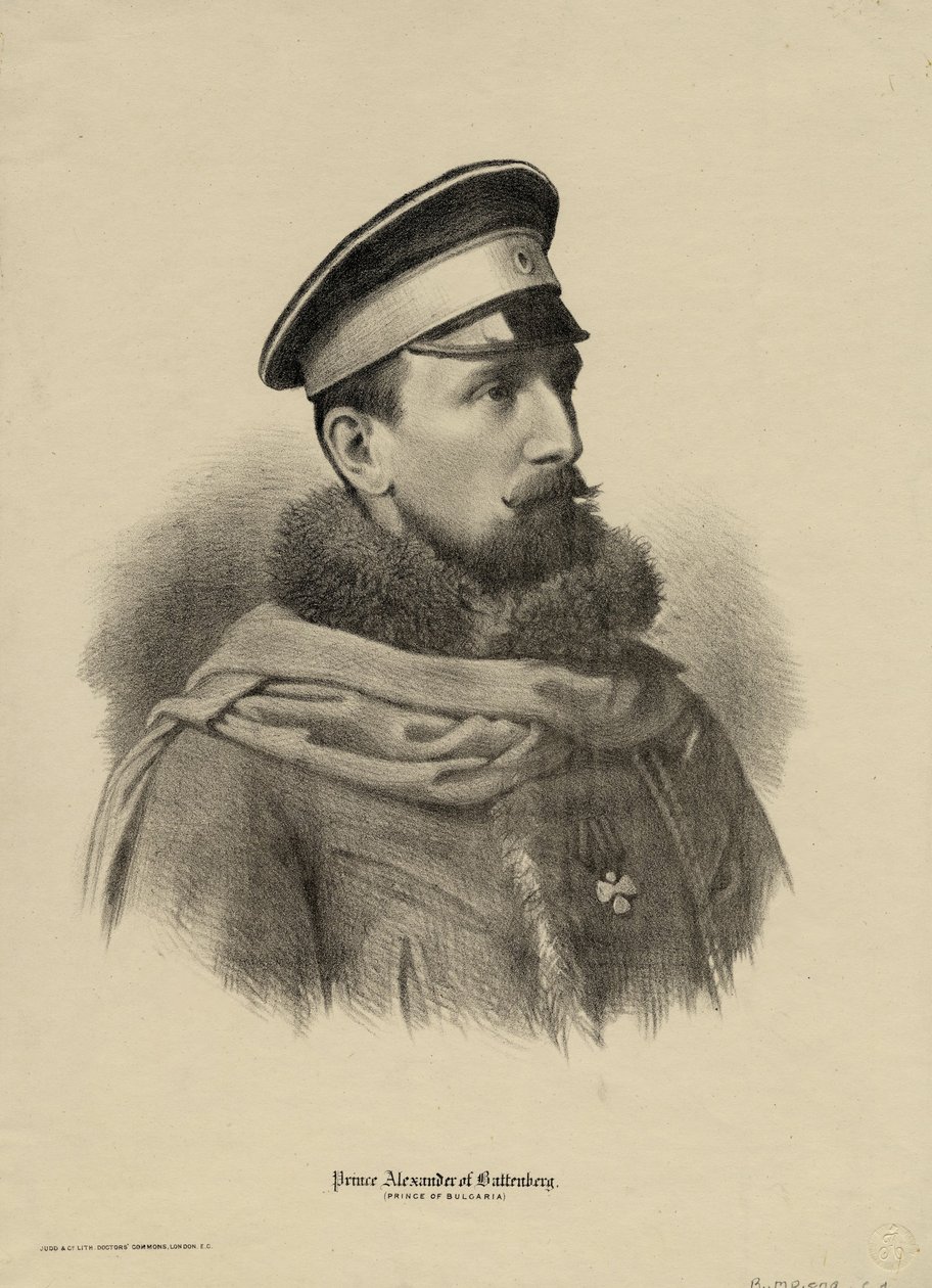 亚历山大·约瑟夫·1857-1893年，保加利亚王子，1880年 作者 不明