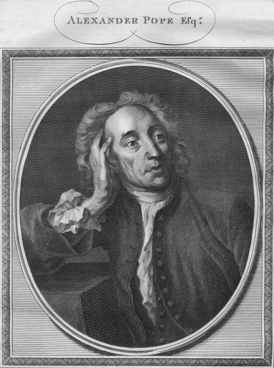 亚历山大·波普（Alexander Pope Esq。），1785年。 作者 不明