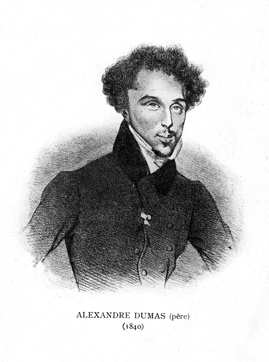 亚历山大·杜马斯（Alexandre Dumas），法国小说家和剧作家，1840年 作者 不明