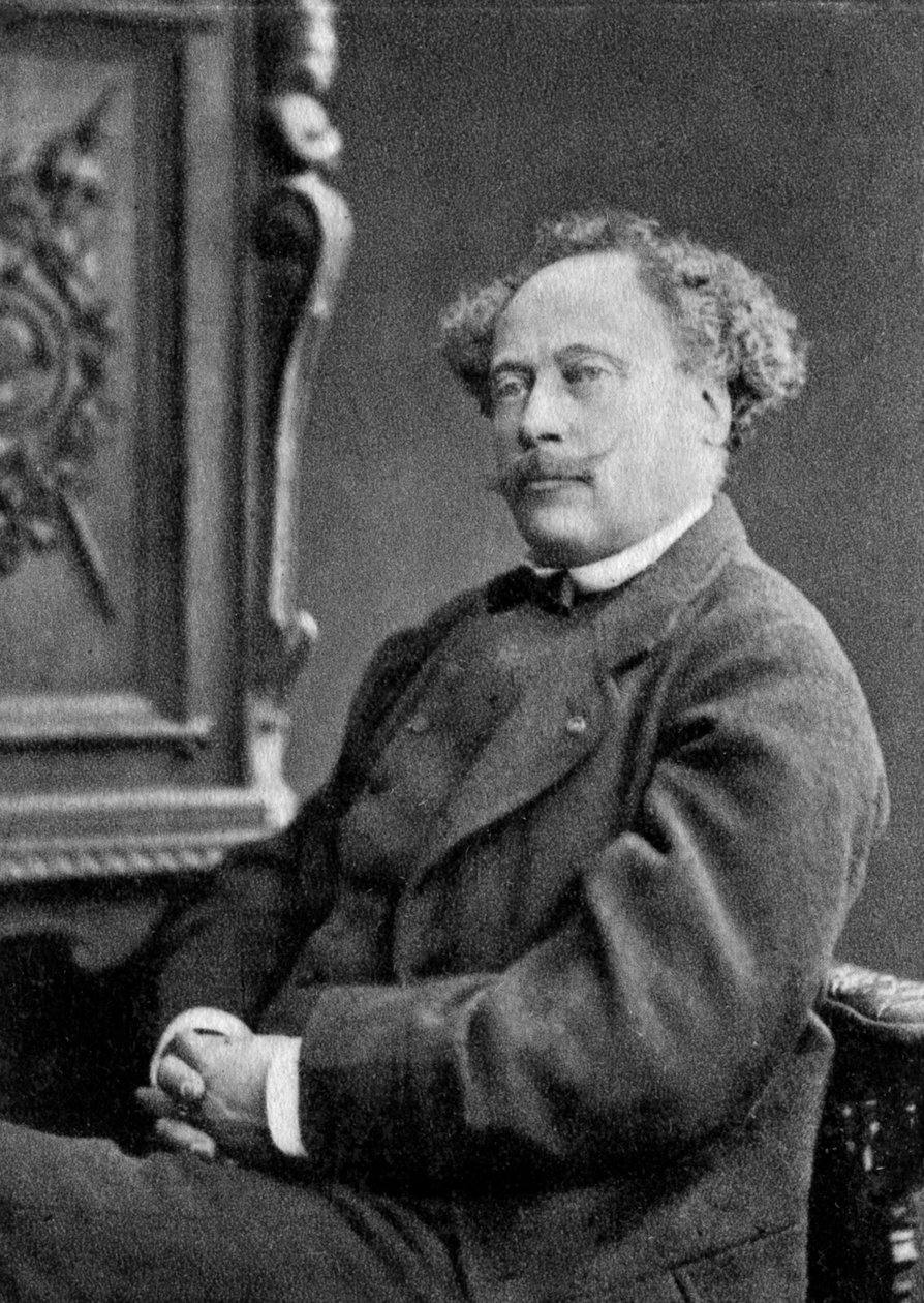 年轻的亚历山大·杜马斯（Alexandre Dumas），法国剧作家和小说家，1884年 作者 不明