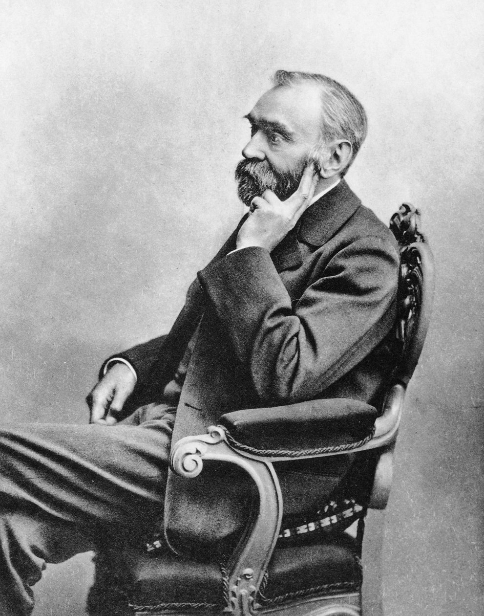 阿尔弗雷德·贝哈德·诺贝尔（Alfred Berhard Nobel），c1880年代 作者 不明