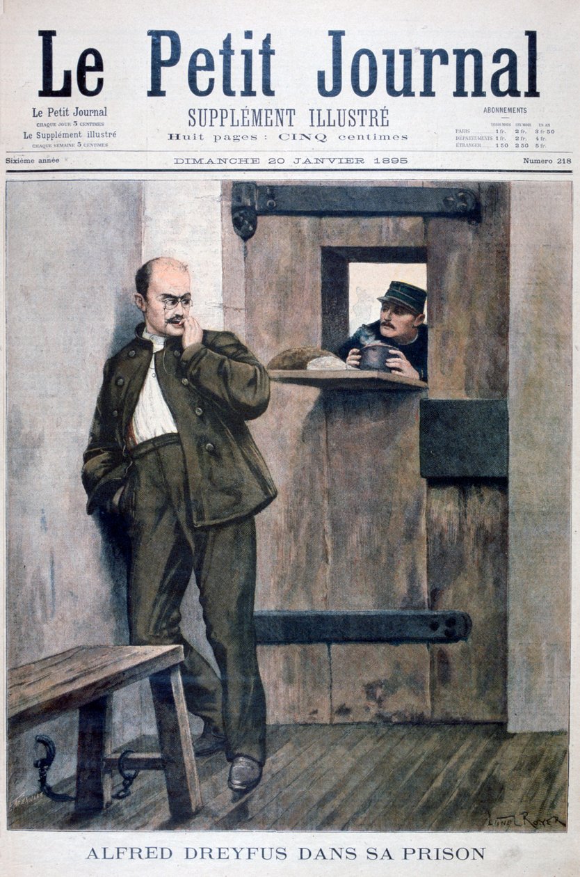 阿尔弗雷德·德雷福斯（Alfred Dreyfus）入狱，1895年 作者 不明