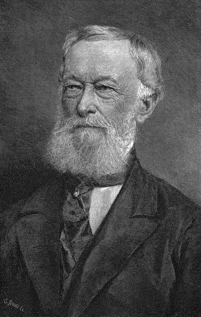 德国实业家和军备制造商Alfred Krupp，1886年 作者 不明