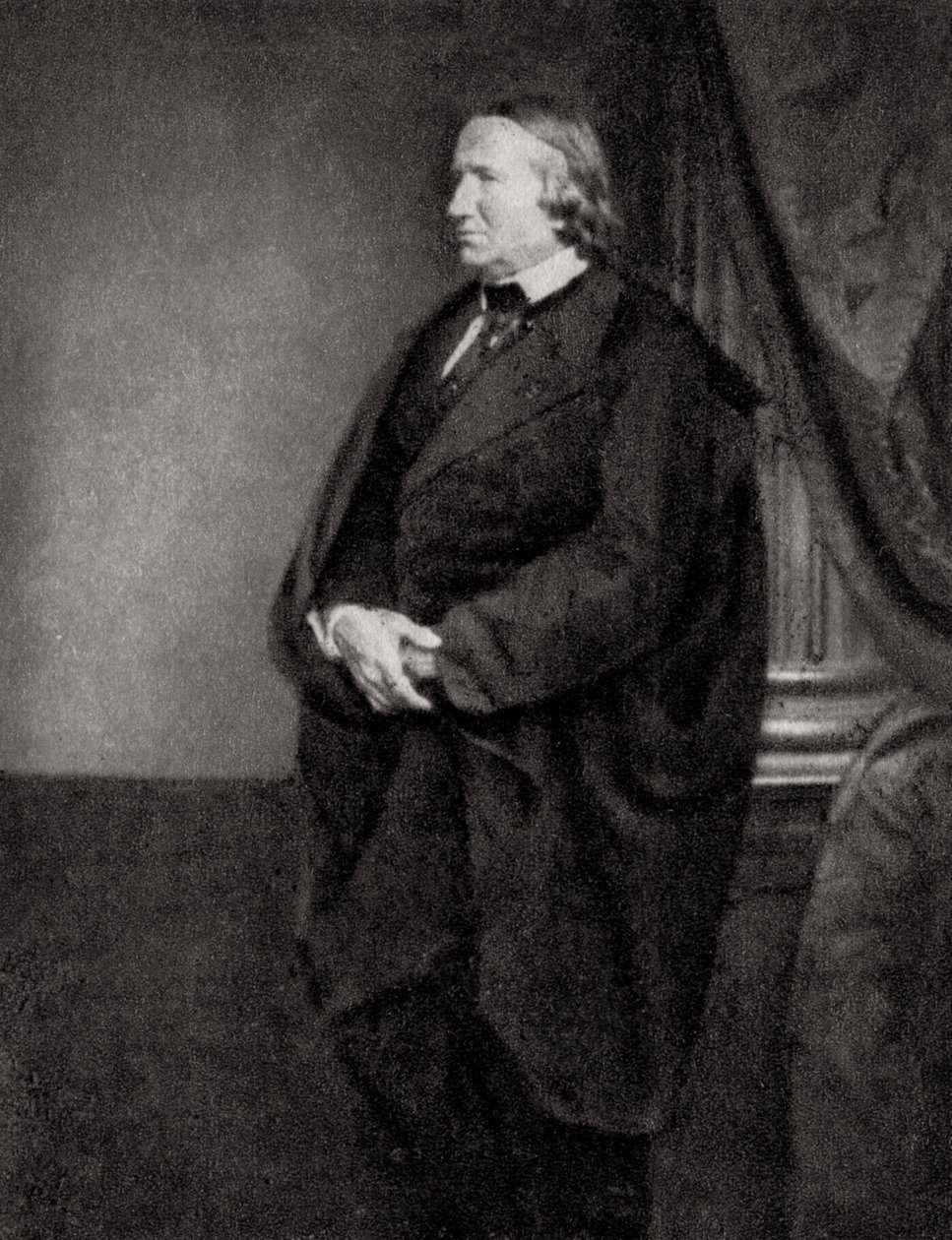 阿尔弗雷德·德·维尼（Alfred de Vigny），法国诗人，剧作家和小说家，1862年 作者 不明