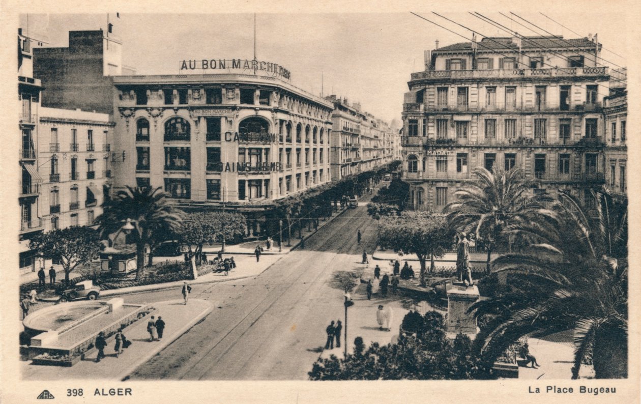 阿尔及尔-La Place Bugeau，c1930 作者 不明