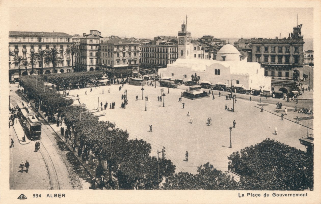 阿尔及尔-地方政府广场，c1900 作者 不明