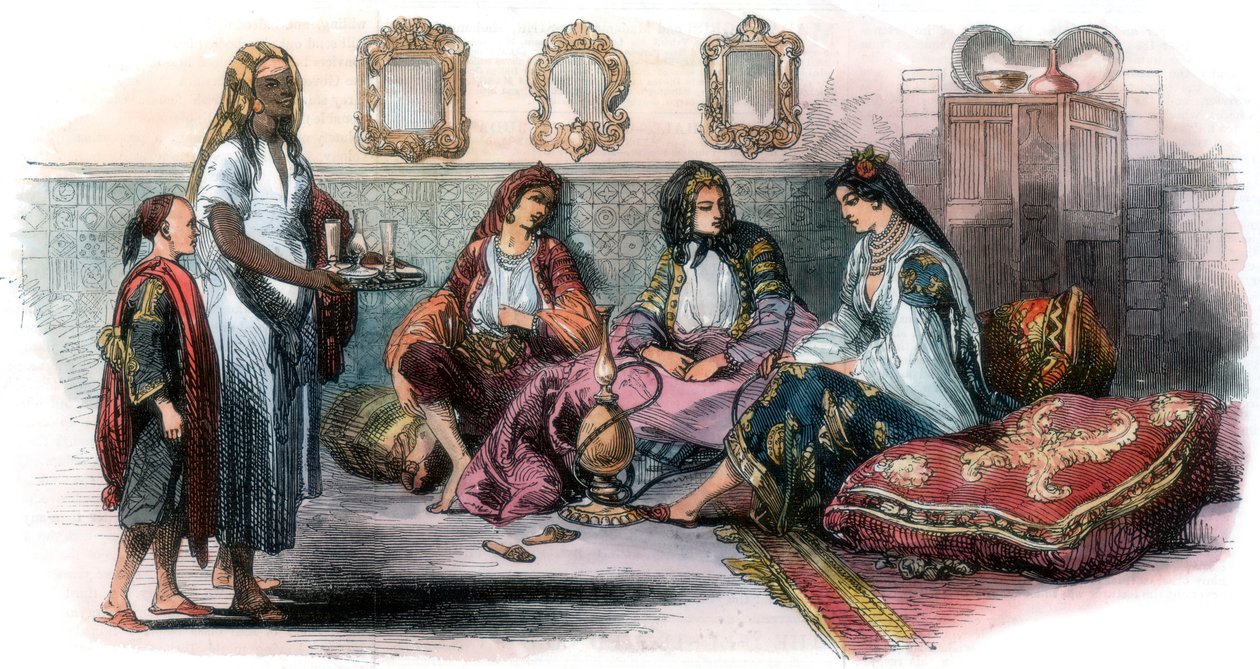 阿尔及利亚妇女，1857年 作者 不明