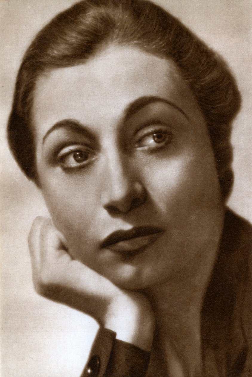 美国女演员艾琳·麦克马洪（Aline MacMahon），1933年 作者 不明