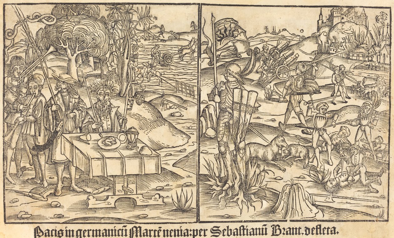 战争与和平的寓言》，1499年。 作者 不明
