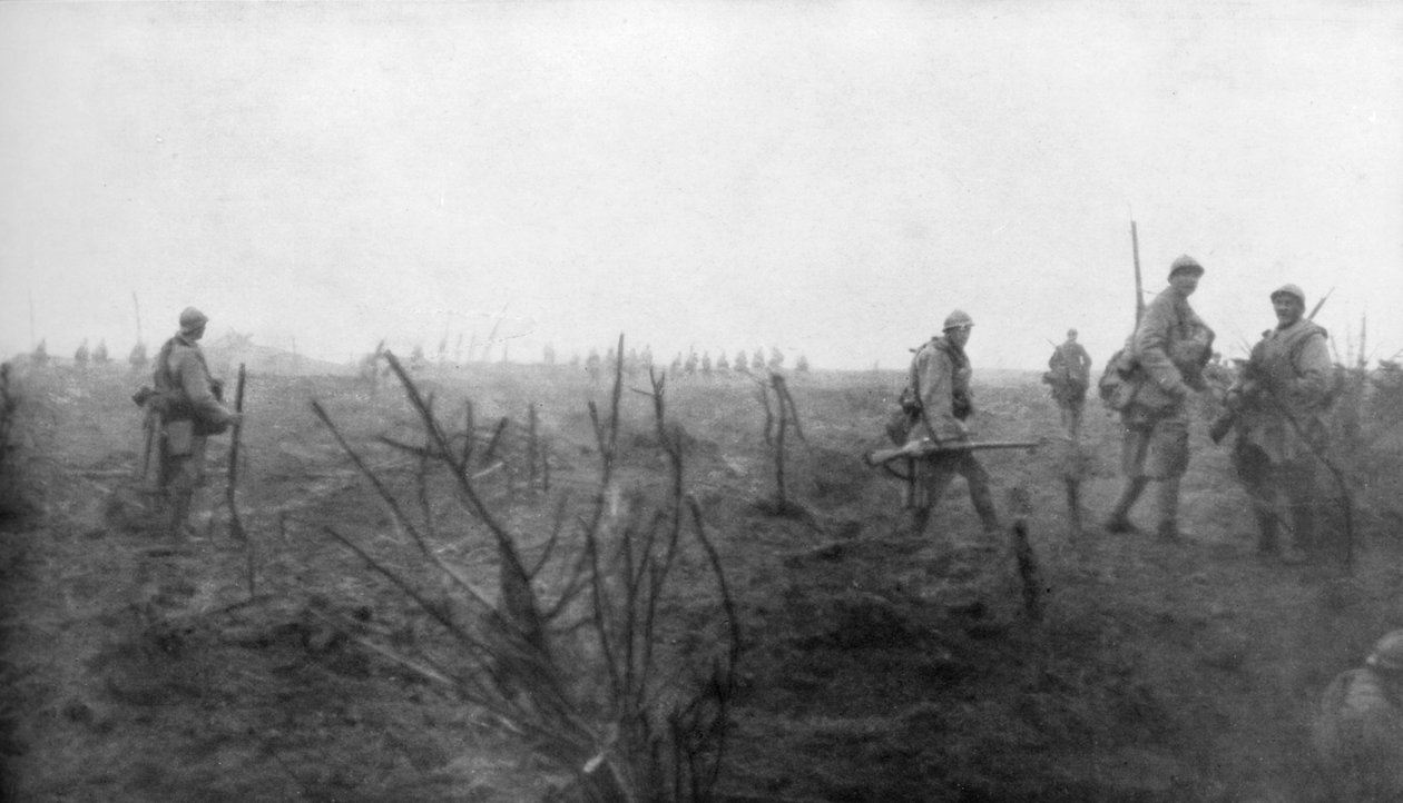 1917年7月31日，盟军在比利时的伊塞尔运河 作者 不明