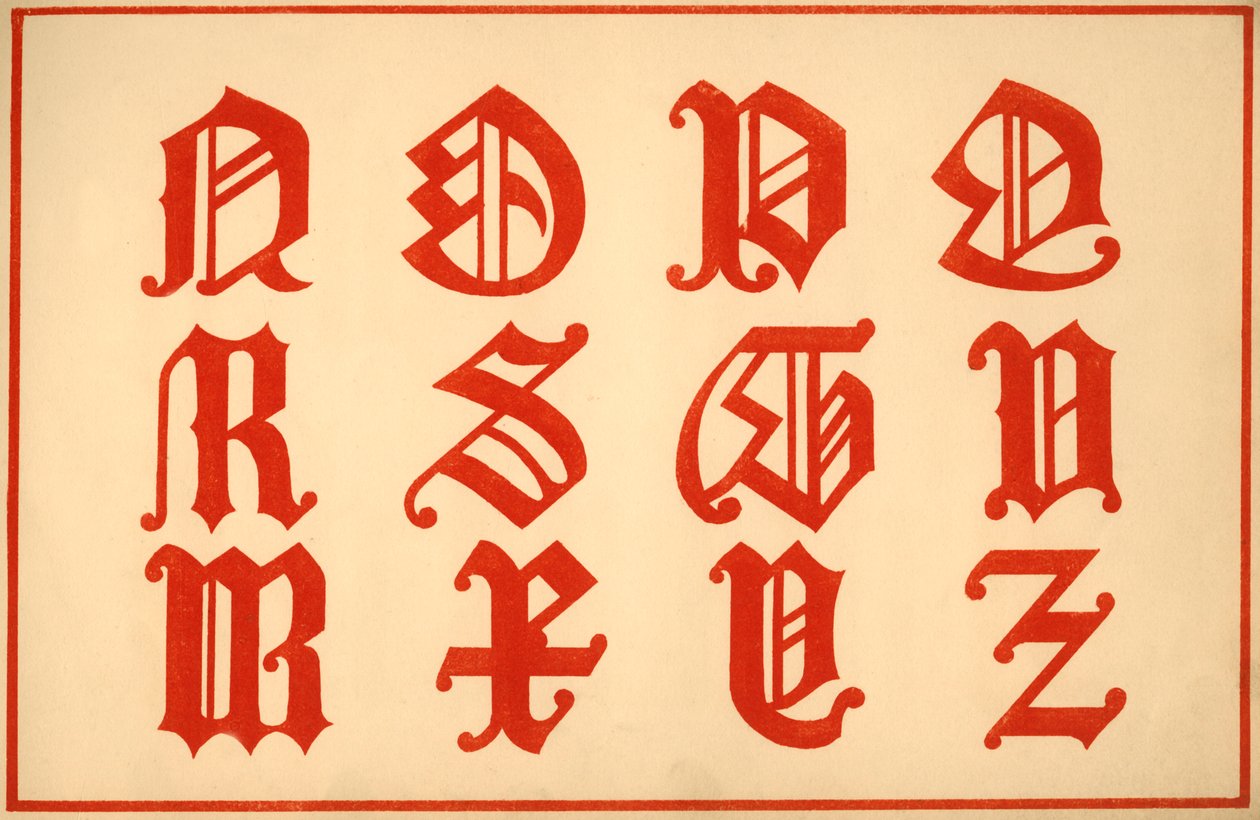 字母，字母NZ，大写 作者 不明