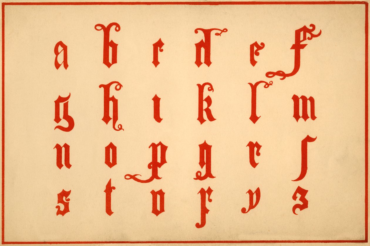 字母，字母AZ，小写 作者 不明
