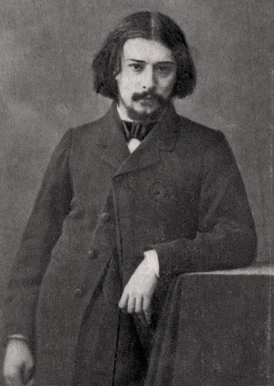 法国小说家阿方斯·多德（Alphonse Daudet），1869年 作者 不明
