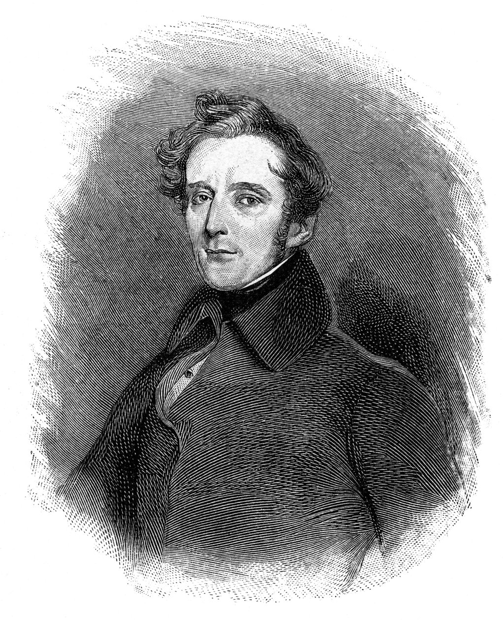 Alphonse de Lamartine 1790-1869，法国作家，诗人和政治家，1900年 作者 不明