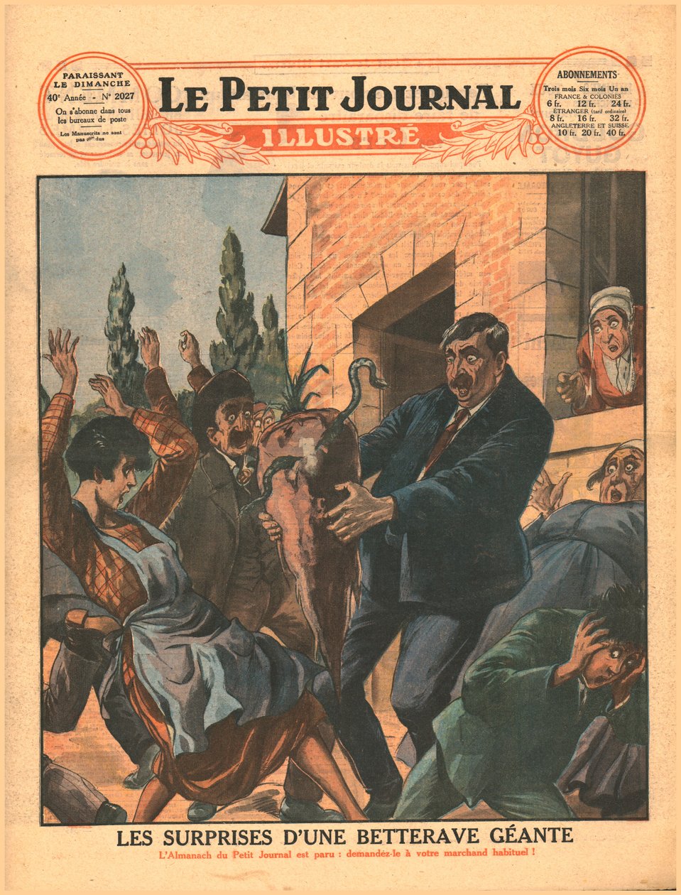 惊人的巨型甜菜根，1929年。 作者 不明