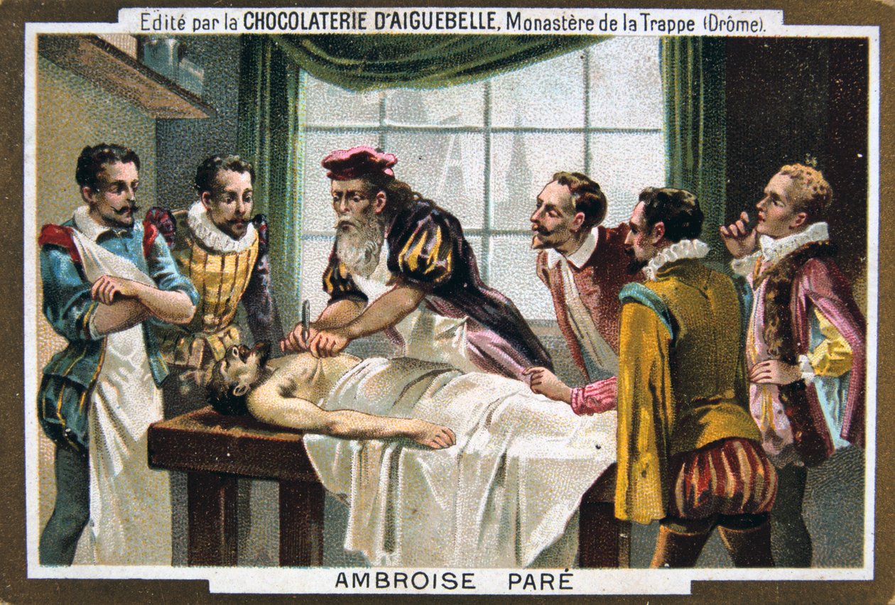 十六世纪法国军事外科医生安布鲁瓦斯·佩尔（Ambroise Pare），十九世纪 作者 不明