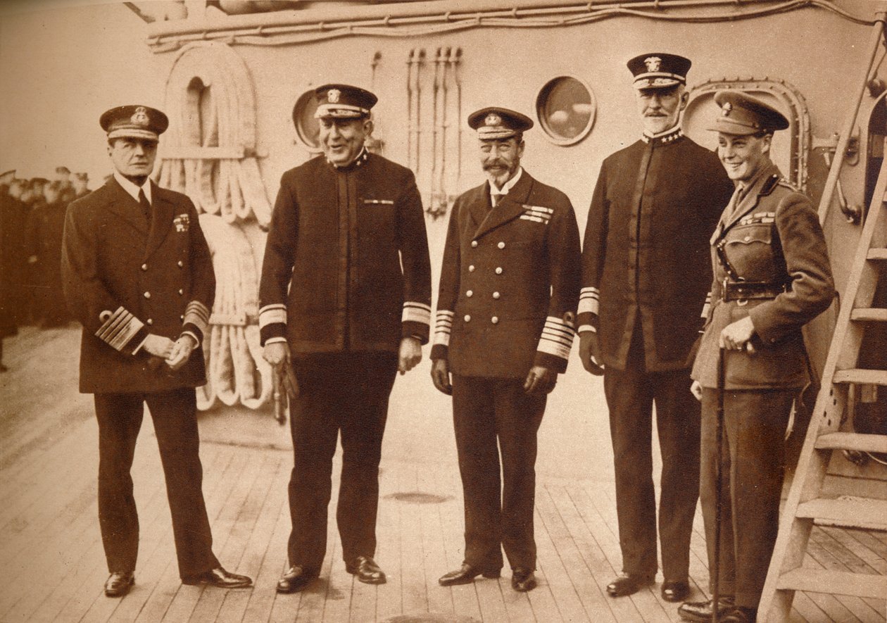 美国海军上将与国王同住，1918年1935年 作者 不明