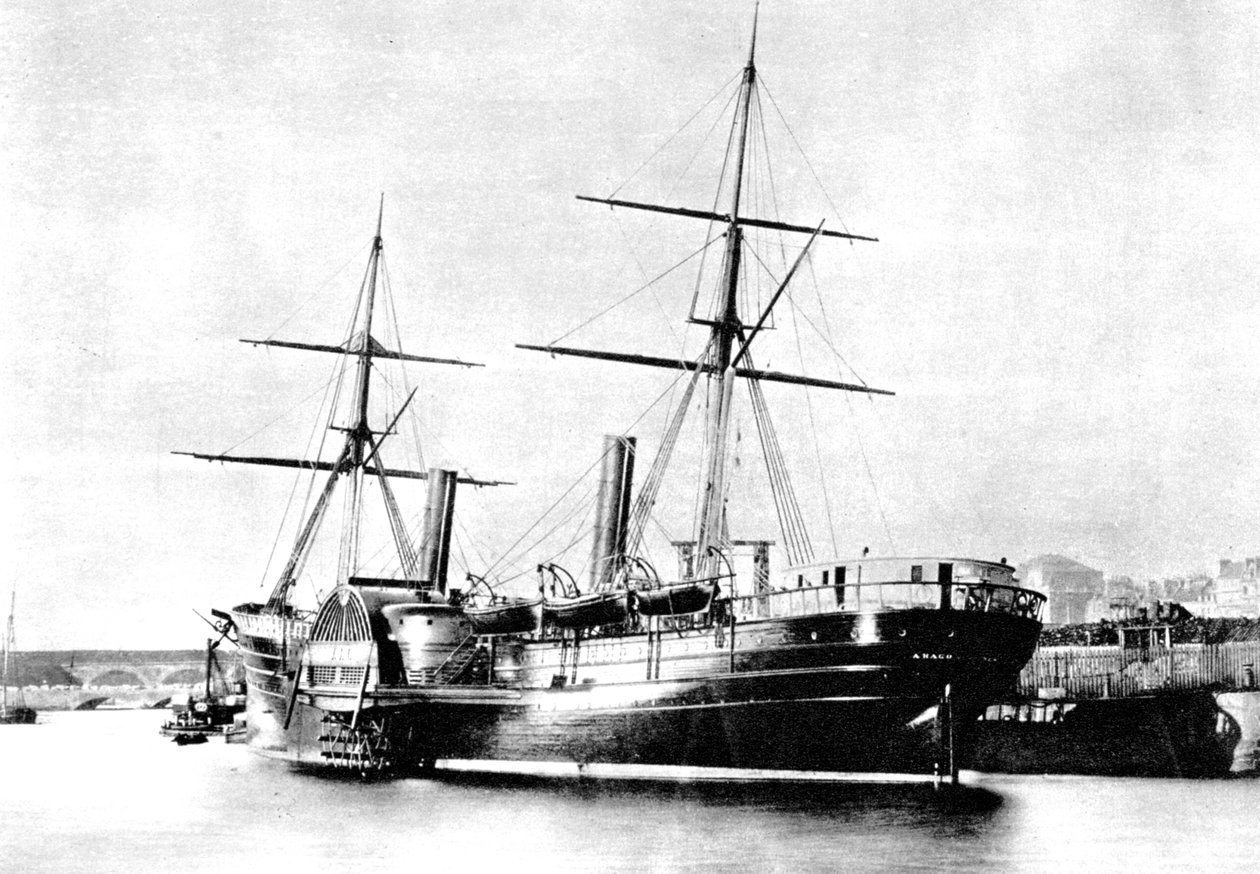 美国跨大西洋轮船，阿拉戈，1856年 作者 不明