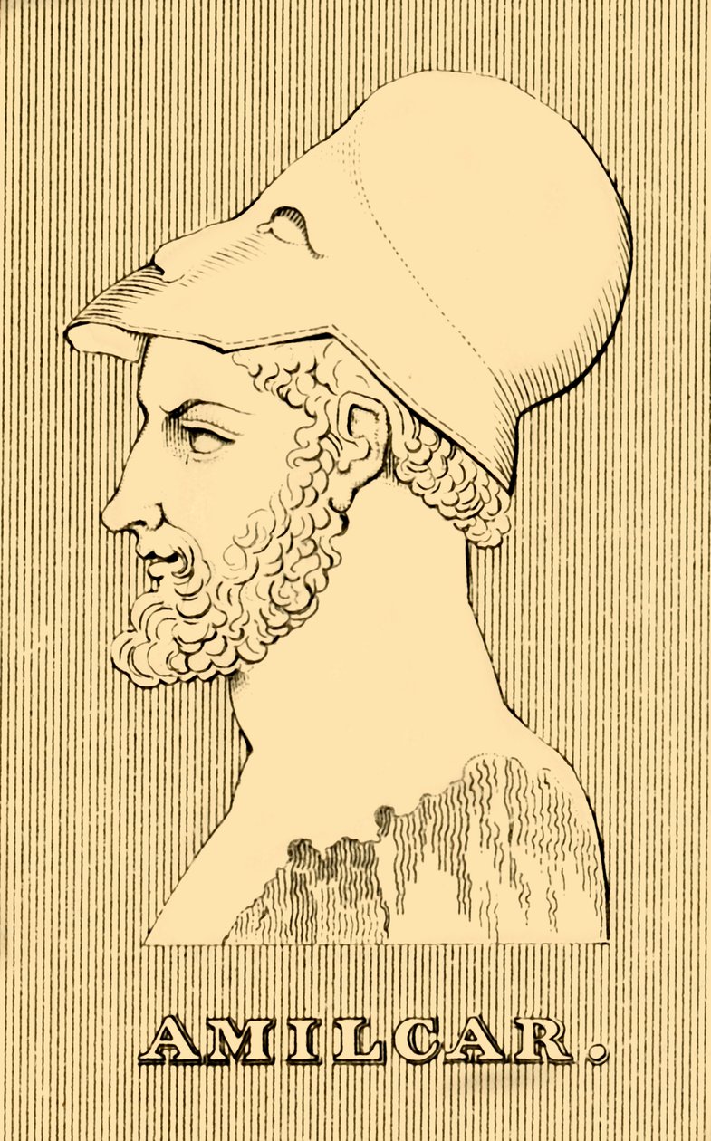 阿米尔加（Amilgar），c275-228 BC，1830年。 作者 不明