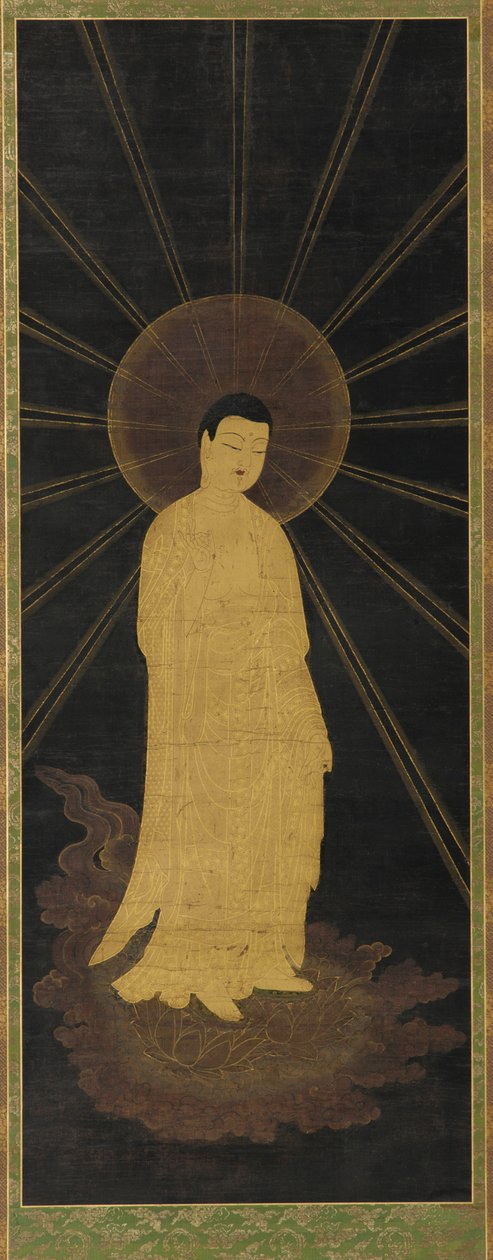 阿弥陀佛阿弥陀佛欢迎灵魂进入天堂，室町时期，14-15世纪。 作者 不明