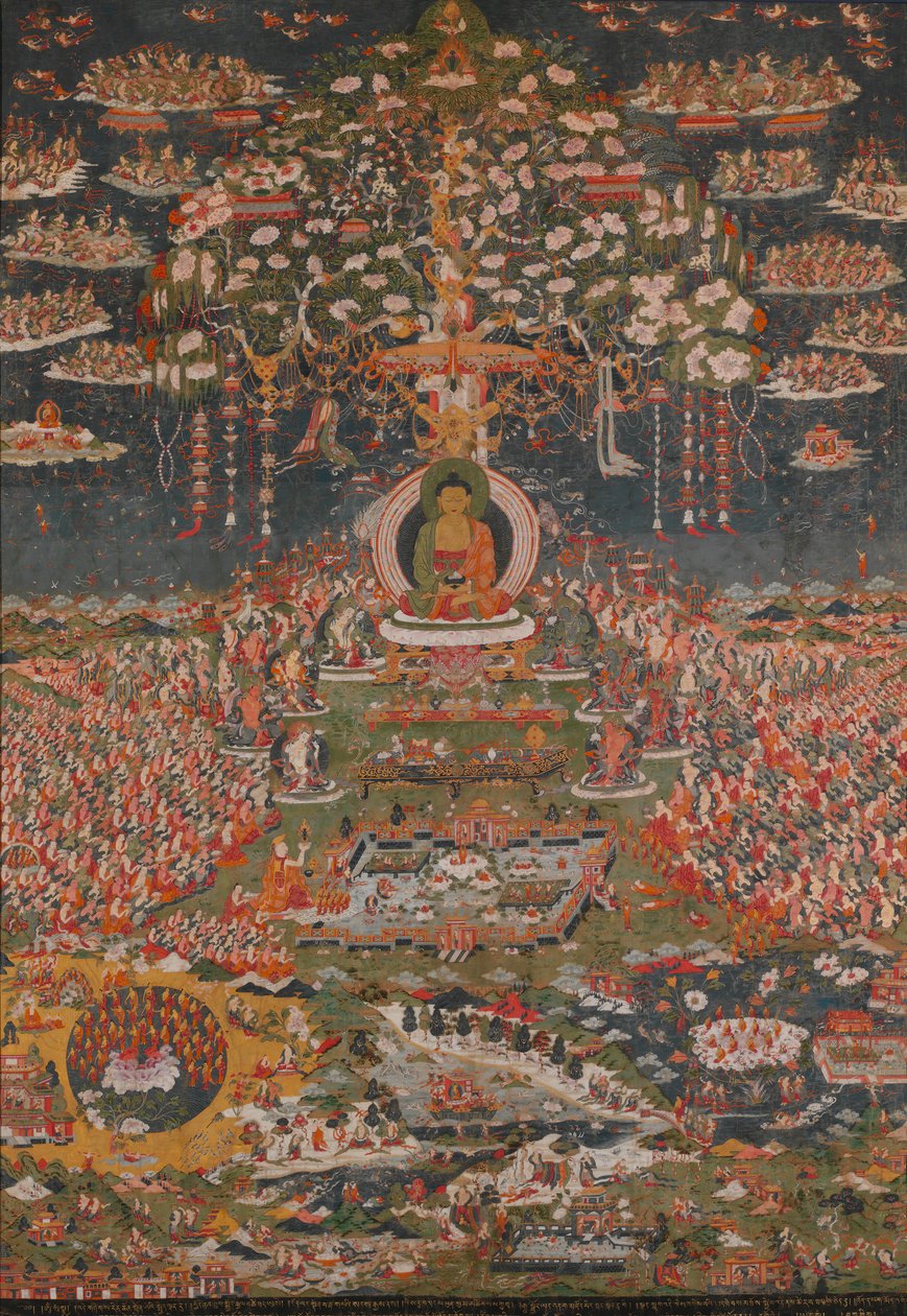 阿弥陀佛（Amitabha），西方净土Sukhavati的佛像。 1700。 作者 不明