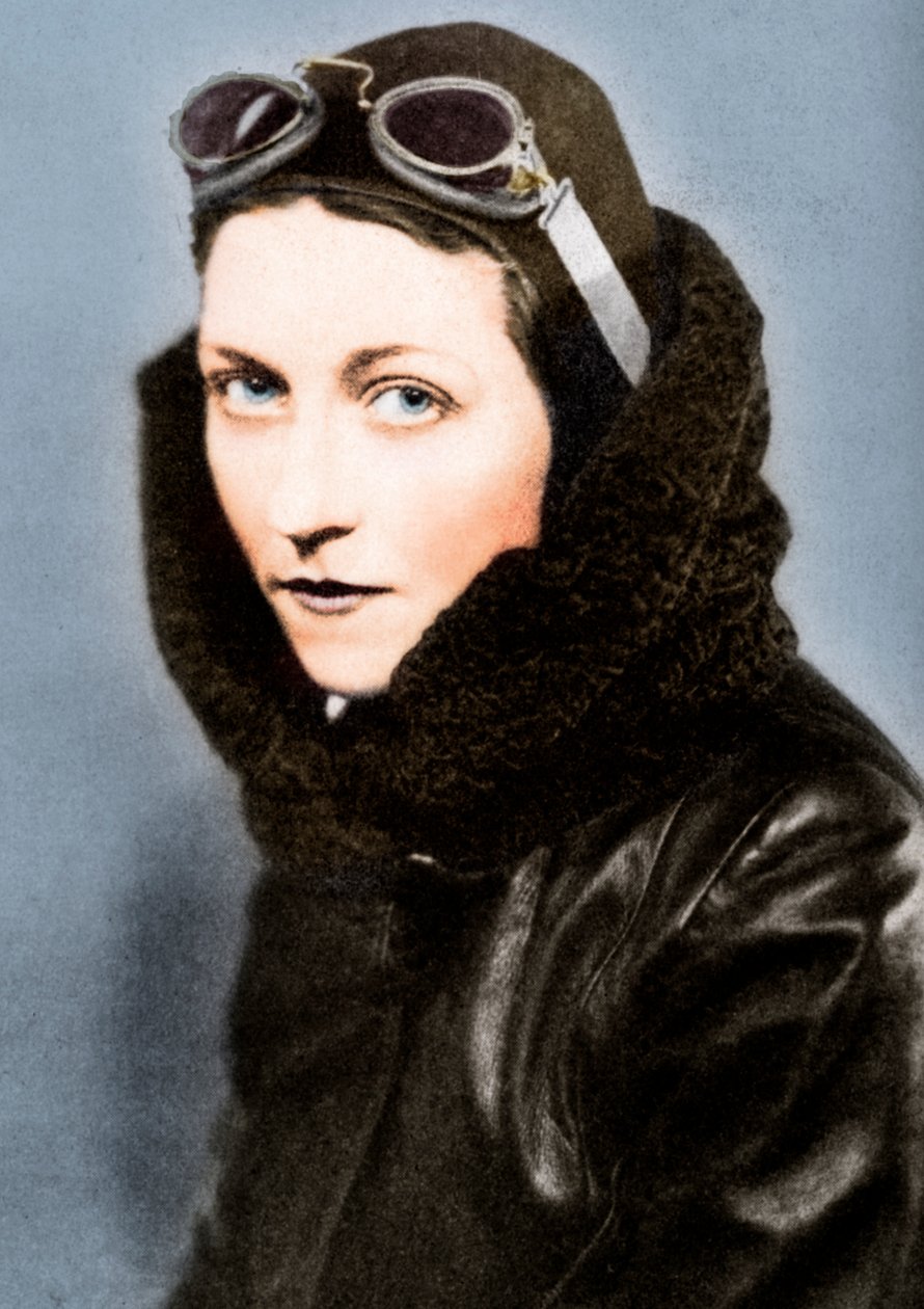 艾米·约翰逊（Amy Johnson），飞行员，1930年代1936年 作者 不明