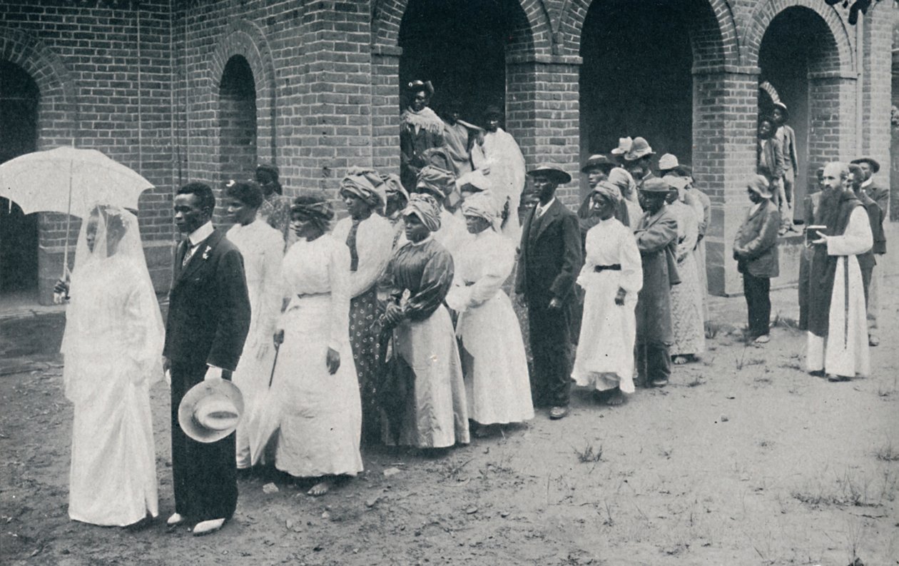 非洲基督教婚礼游行，1912年 作者 不明