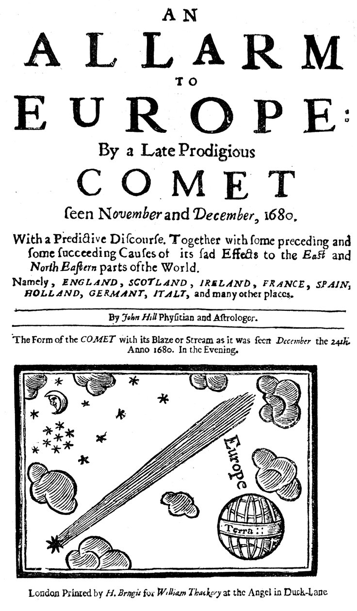 1680年晚暴发的彗星对欧洲的轰炸 作者 不明