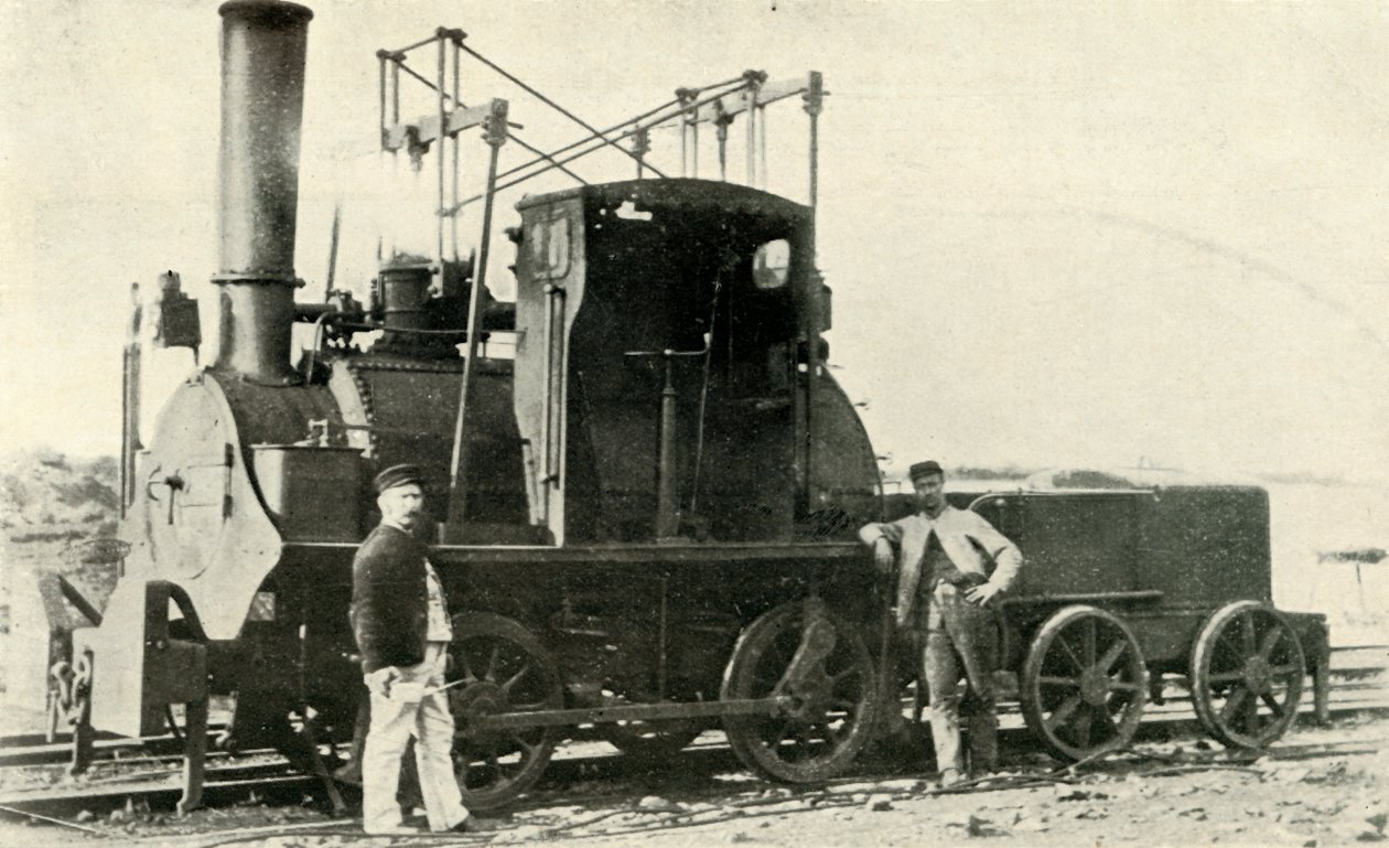 早期煤矿机车，c1930年。 作者 不明
