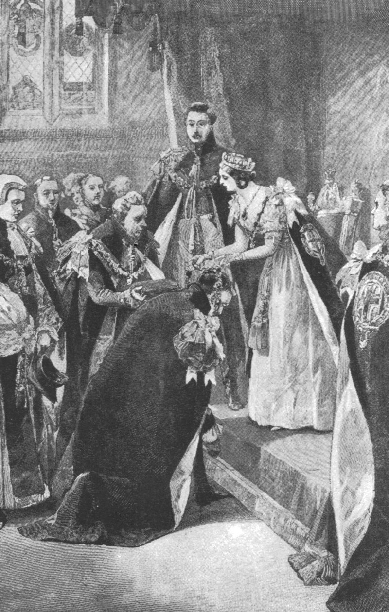 维多利亚女王（Queen Victoria）摄制的吊袜带勋章，摄于1830年代，1901年。 作者 不明