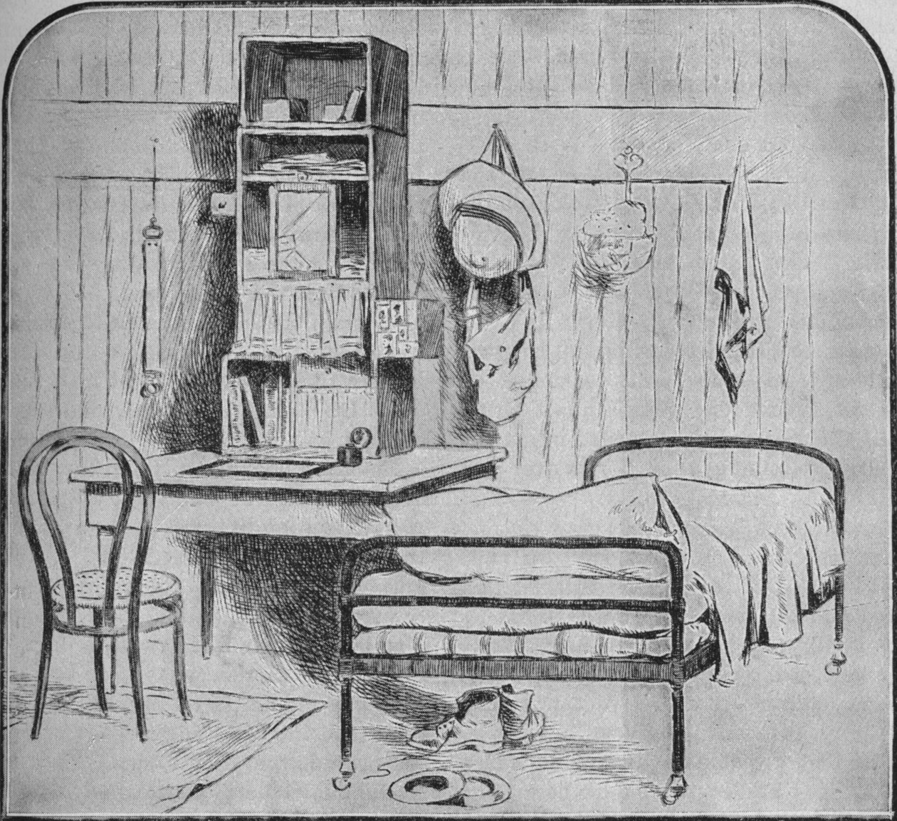 比勒陀利亚的军官室，1902年 作者 不明