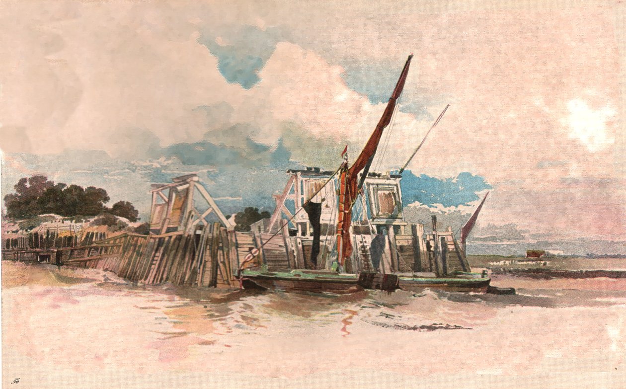 室外素描，c1900。 作者 不明