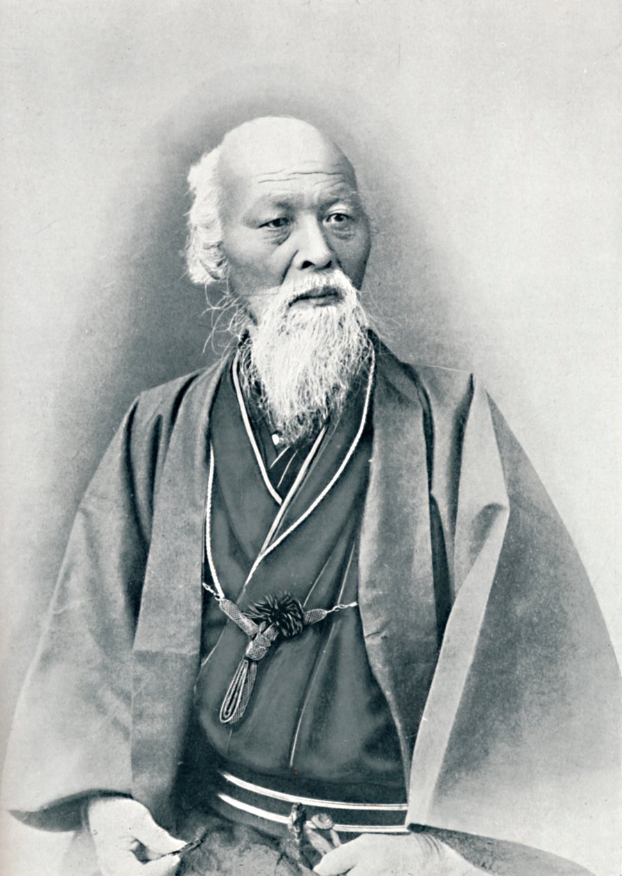 一位身着盛装的日本老年医生，1902年 作者 不明