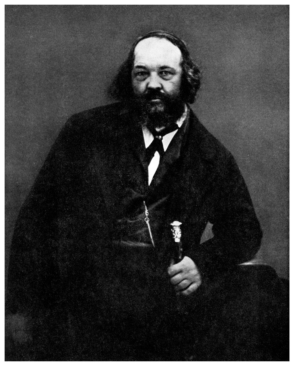 无政府主义：米哈伊尔·巴库宁（Mikhail Bakunin），俄罗斯无政府主义者，19世纪，1956年 作者 不明