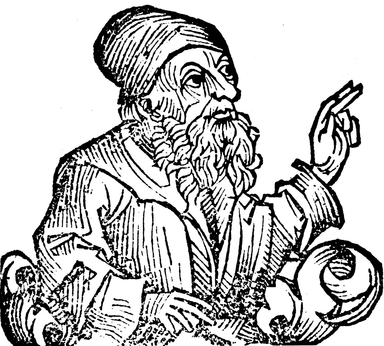 Anaxagoras c500-428 BC，古希腊哲学家，1493年 作者 不明