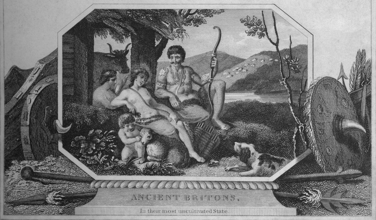 古代英国人，在最无修养的状态，1838年 作者 不明