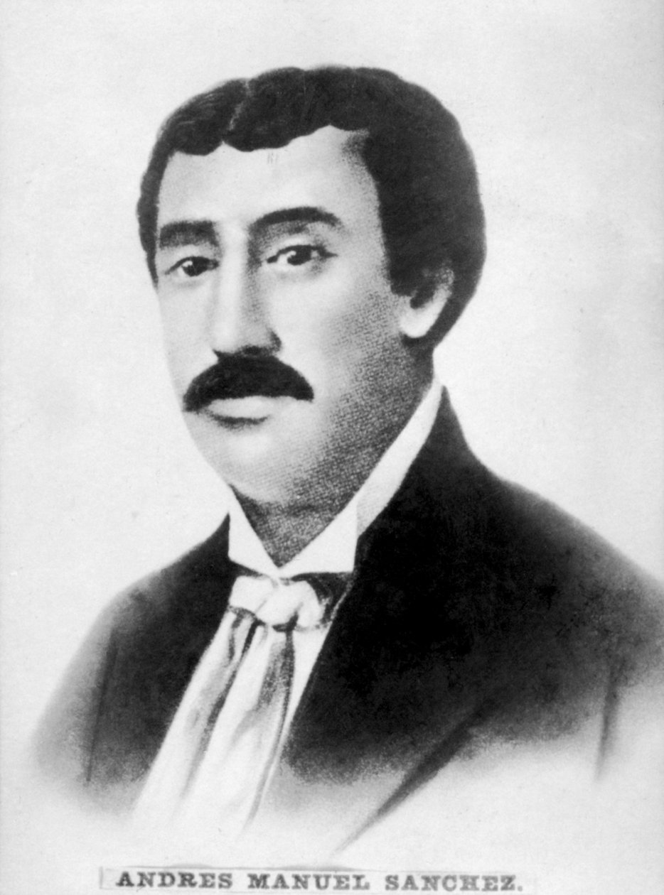 安德列斯·曼努埃尔·桑切斯（Andres Manuel Sanchez），1805-1826年，1920年代 作者 不明