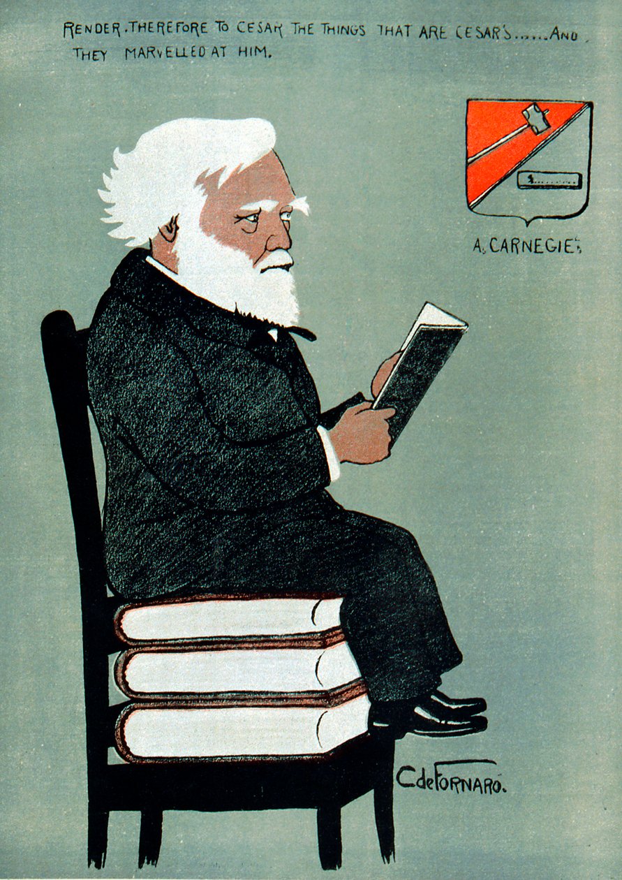 安德鲁·卡内基（Andrew Carnegie）1835-1918年，苏格兰裔美国实业家和慈善家 作者 不明