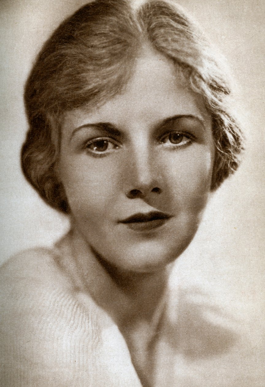 美国女演员安·哈丁（Ann Harding），1933年 作者 不明