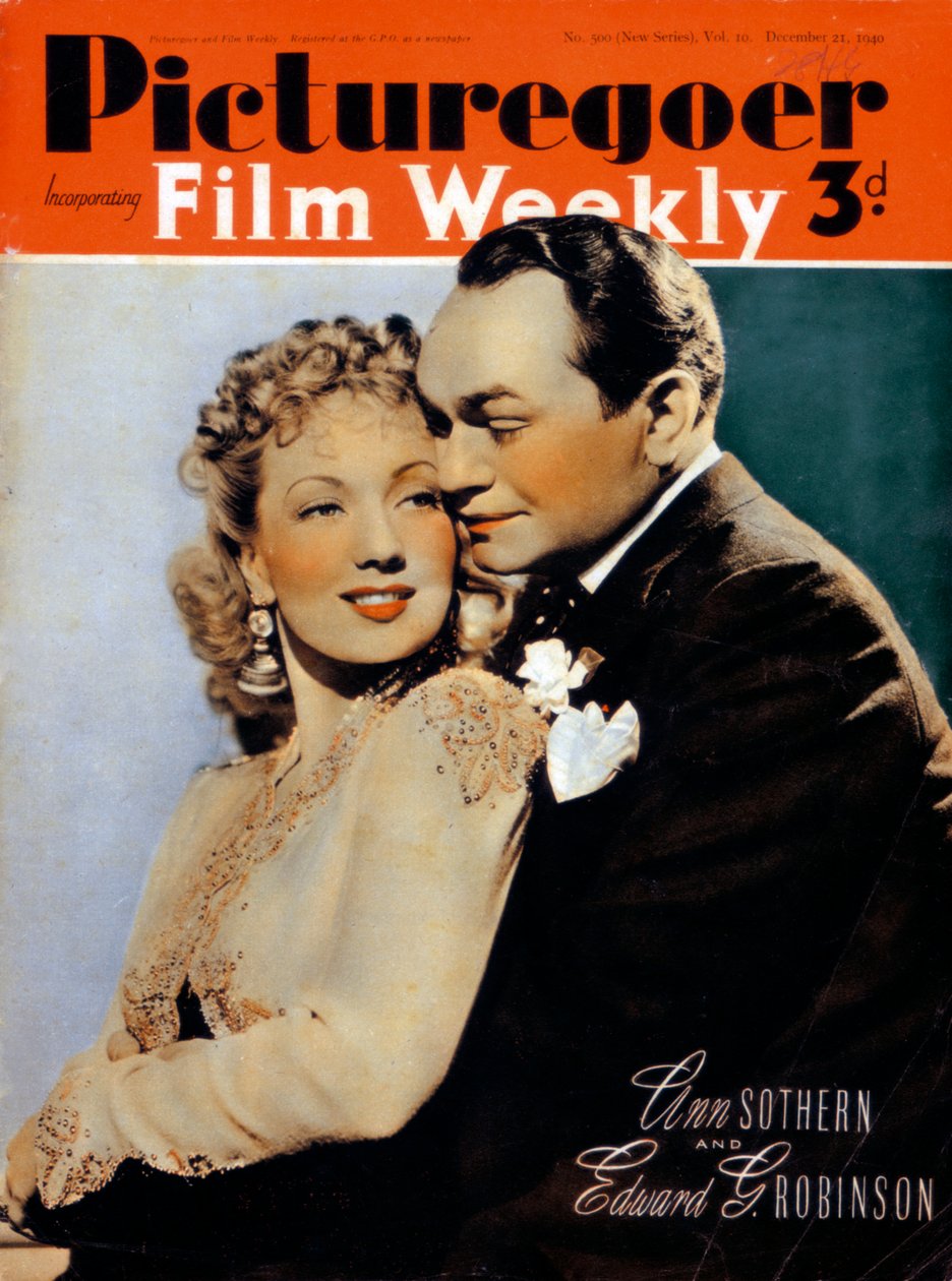 Ann Sothern 1909-2001和Edward G. Robinson 1893-1964，演员，1940年 作者 不明