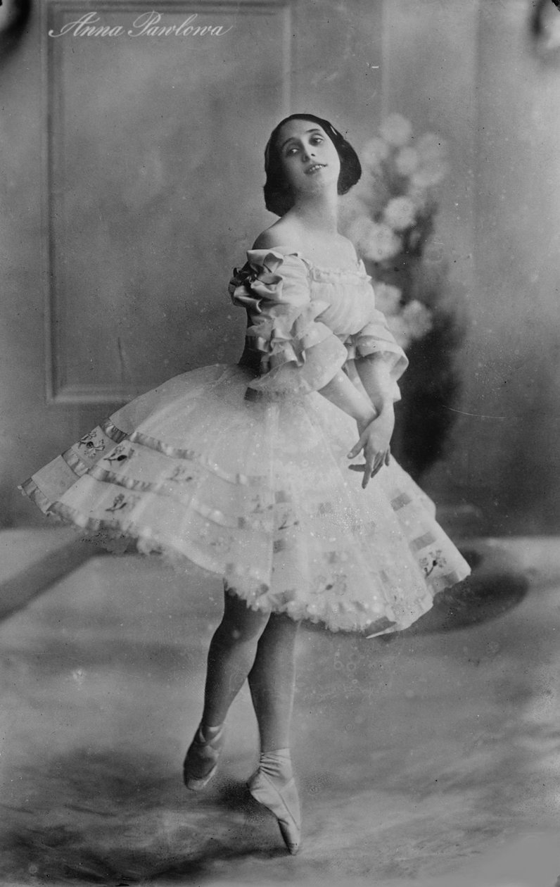 安娜·帕夫洛娃（Anna Pavlova），俄罗斯芭蕾舞演员，1910年代 作者 不明