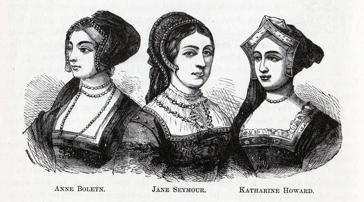 安妮·波林简·西摩凯瑟琳·霍华德（Katharine Howard），1882年 作者 不明