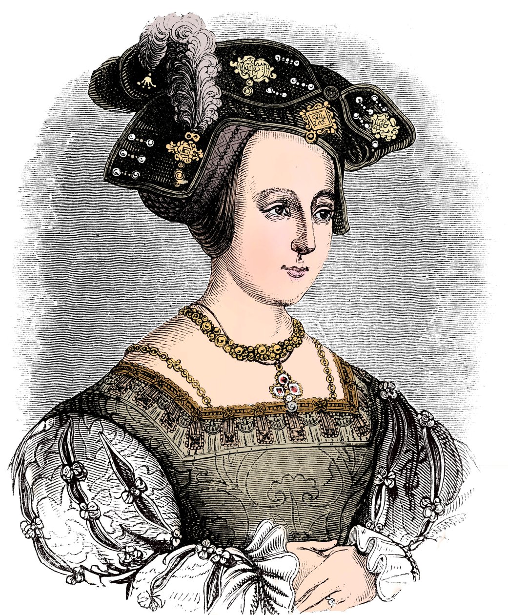 安妮·伯林（Anne Boleyn）c1504-1536，英格兰亨利八世的第二任妻子，c1880 作者 不明