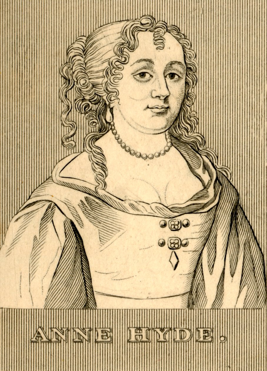 安妮·海德（Anne Hyde），1637-1671年，1830年。 作者 不明