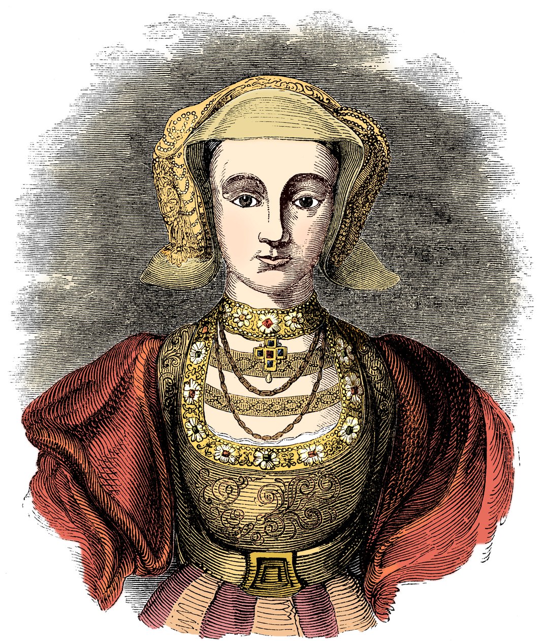 克莱夫斯的安妮（1515-1557），英格兰亨利八世的第四任妻子，19世纪 作者 不明