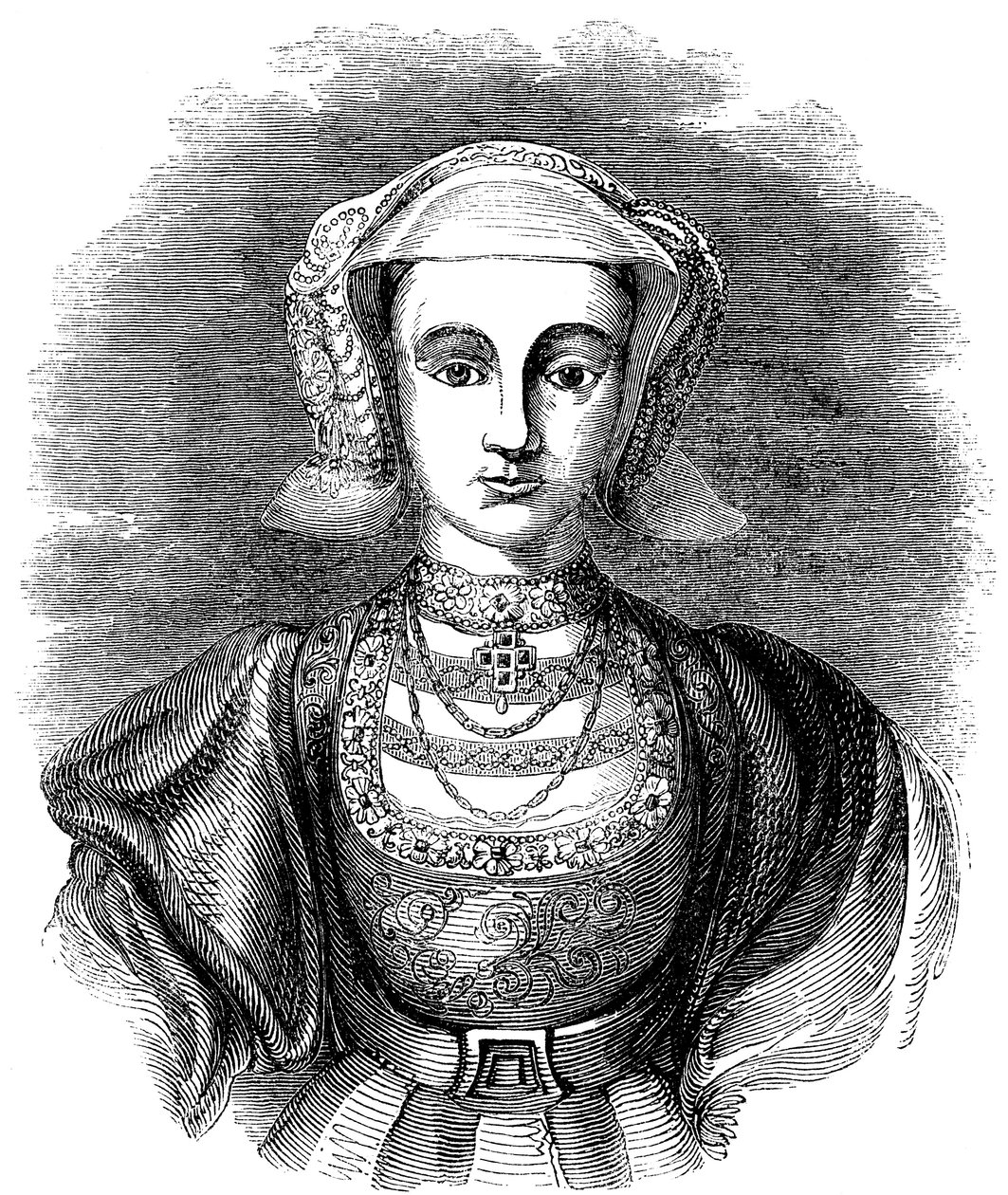 克利夫斯的安妮（1515-1557），英国亨利八世的第四任妻子，19世纪 作者 不明