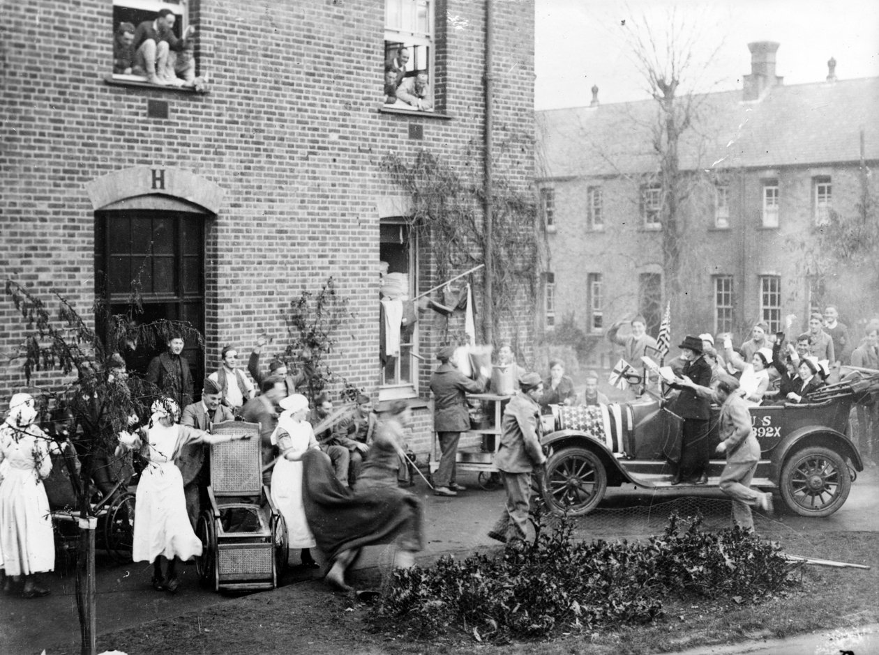 Announcing the Armistice at the American Hospital in Dartford 作者 不明